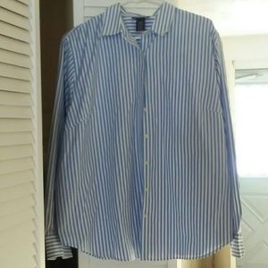 100% cotton, button down Women's top.